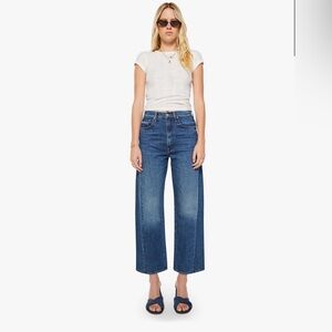 NWT MOTHER half pipe ankle jeans size 25